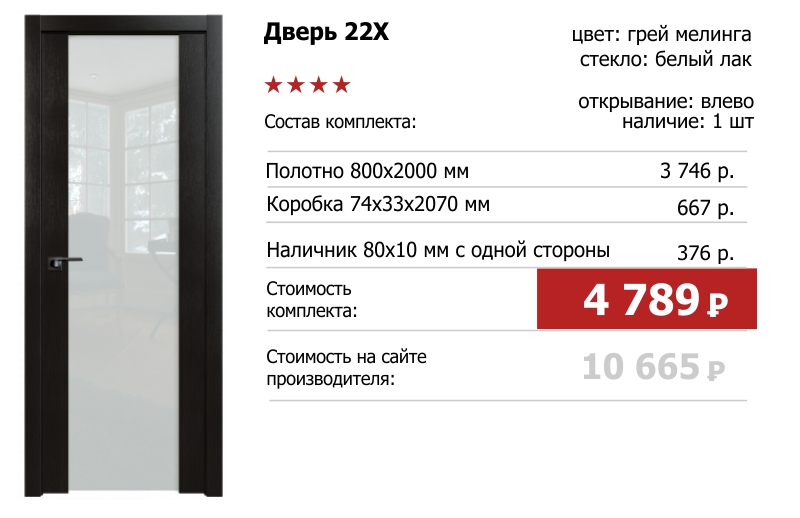 Двери с витрины Profildoors и Leto  со скидкой -50%